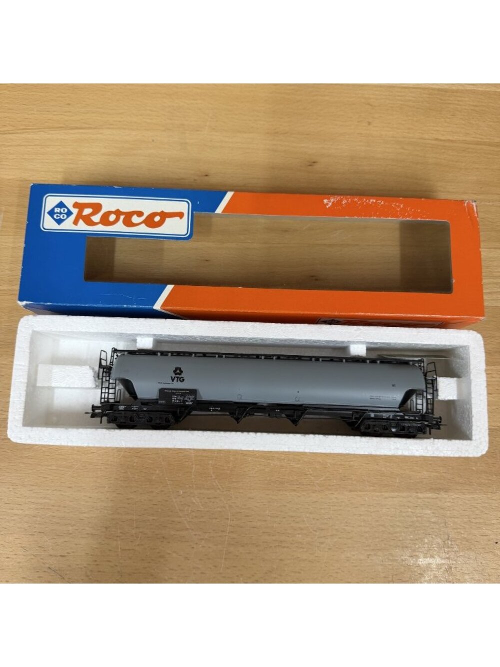 Roco 46195 HO Scale VTG Silowagen Tank Car Gray DB Freight Wagon Boxed